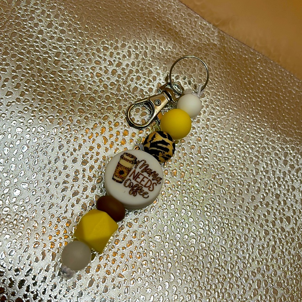 Keychain homemade mama needs coffee